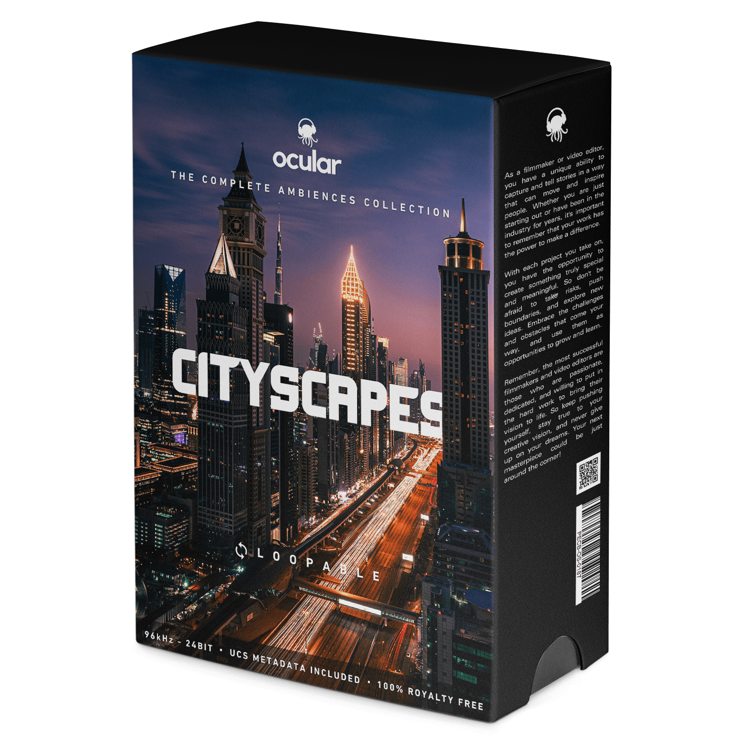 Cityscapes Ambiences Sound Effects for Video Editing. Live Recorded Ambient Soundscapes.