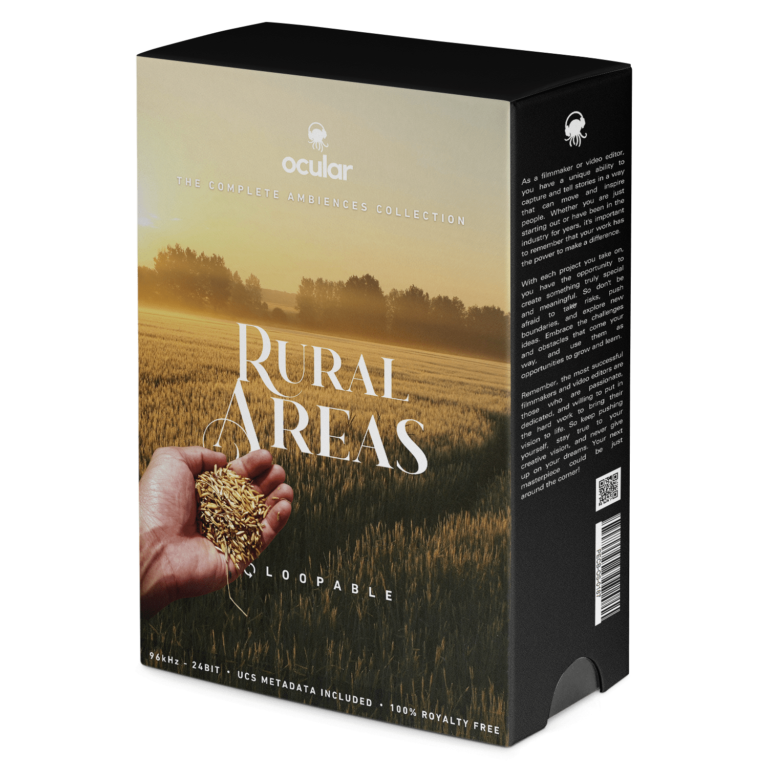 Rural Areas Ambiences Sound Effects for Video Editing. Live Recorded Ambient Soundscapes.